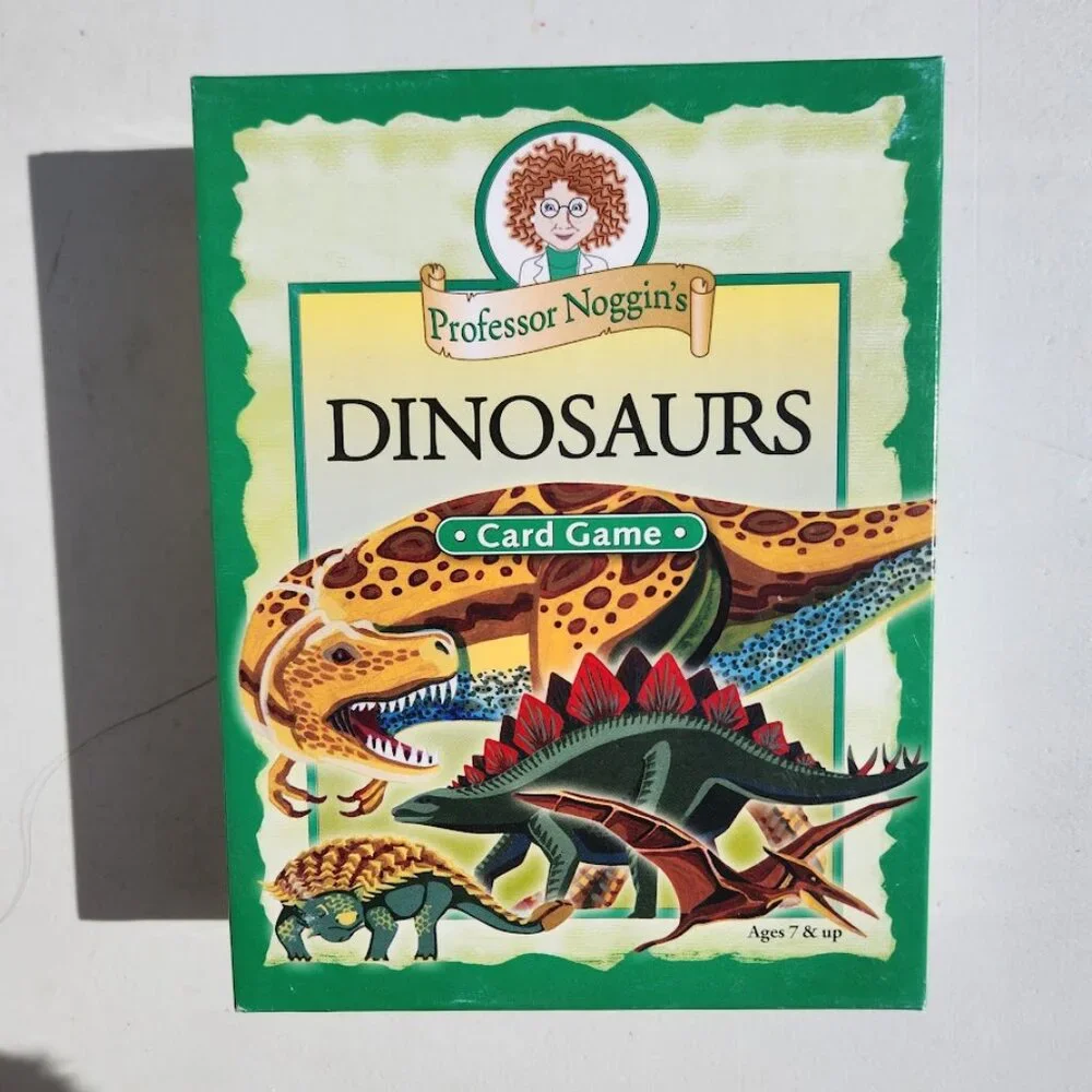 Professor Noggin's Dinosaurs Card Game Fun and Educational Family Trivia Game En